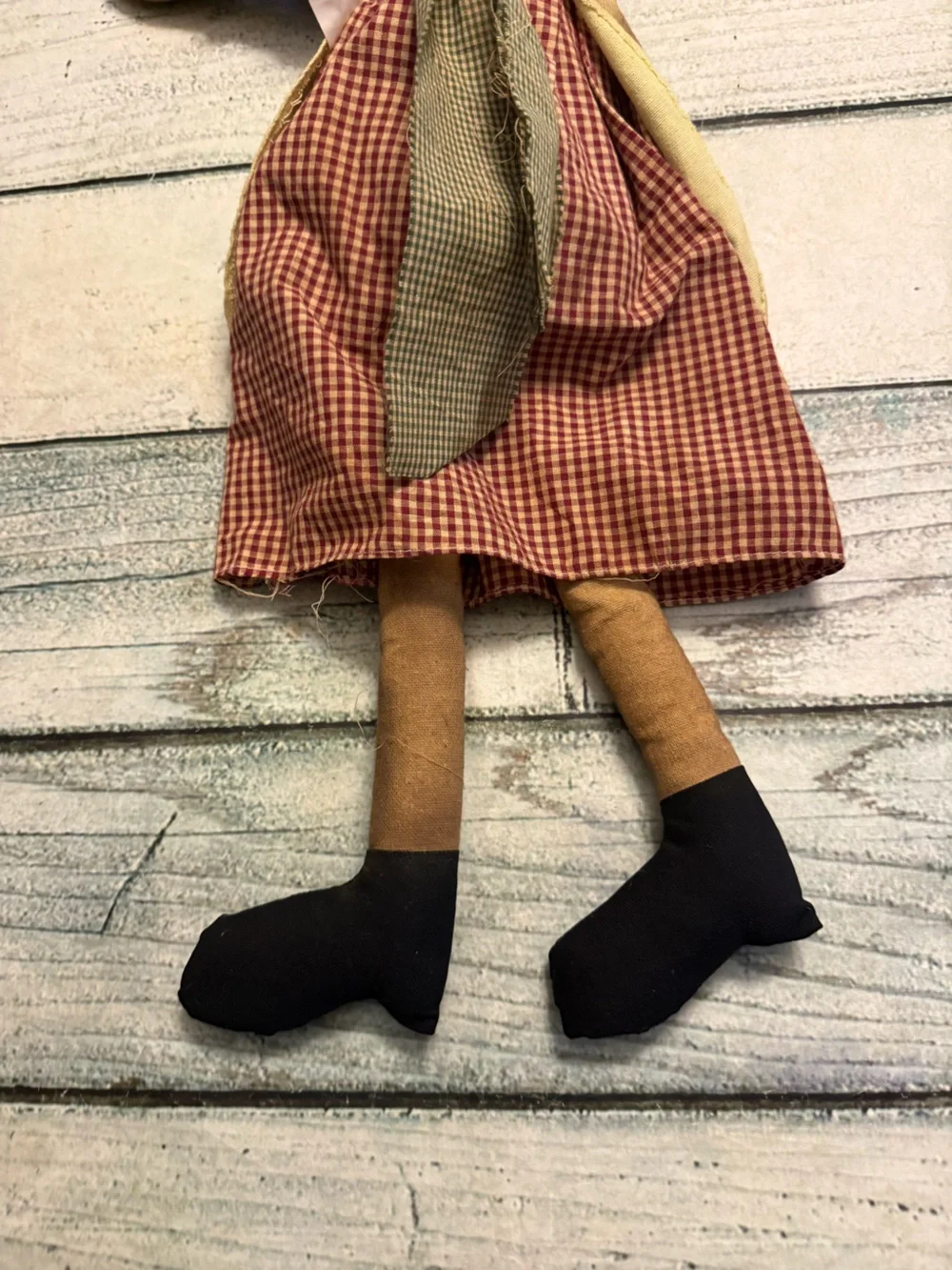 Primitive Raggedy Ann soft plush doll. Home decor/ Collector collection - Picture 7 of 9